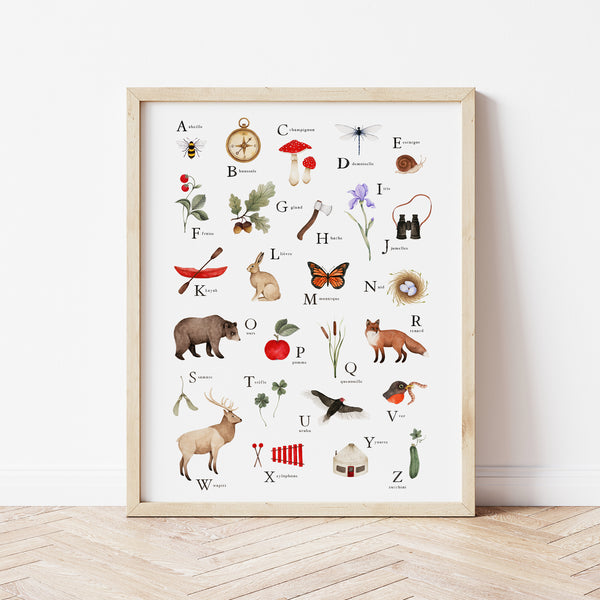 Affiche chambre d'enfants - Abécédaire