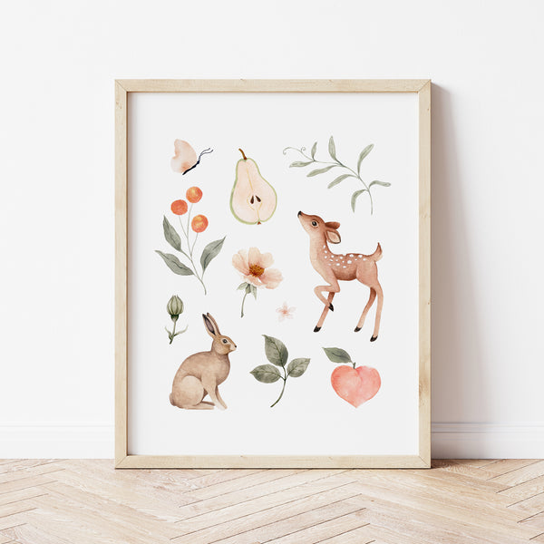 Affiche chambre d'enfants - bambi