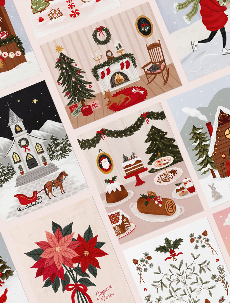 Cartes de Noël faites au Québec