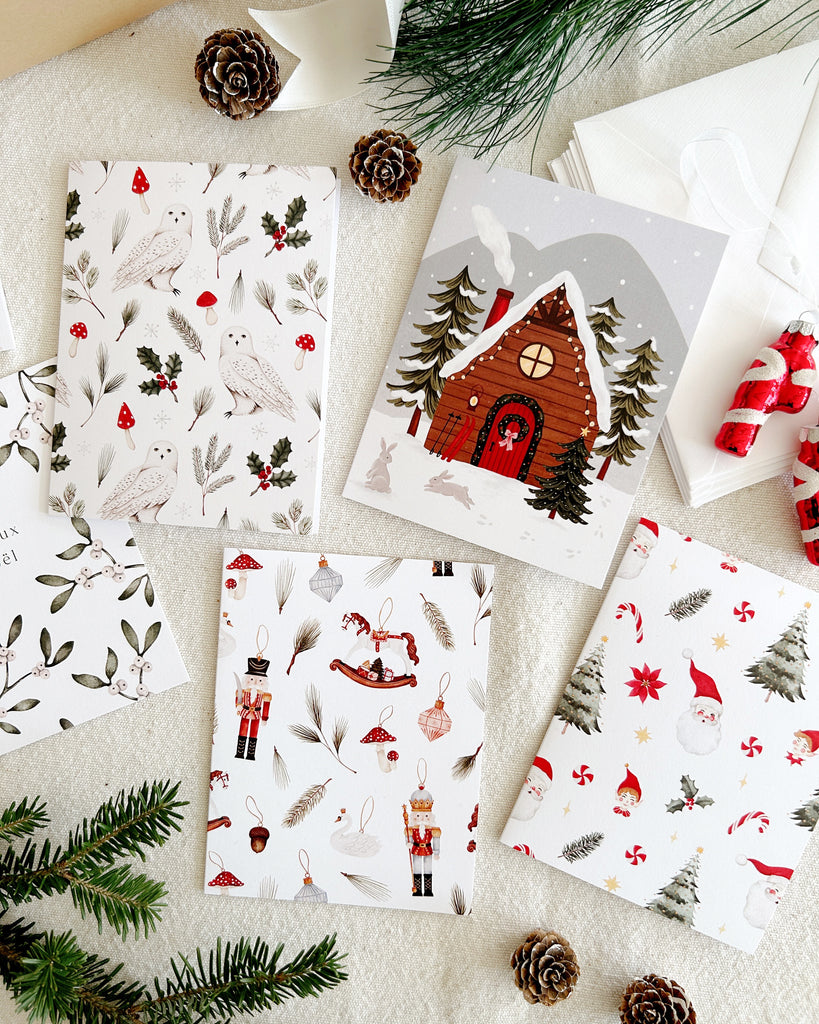 Cartes de Noël assorties