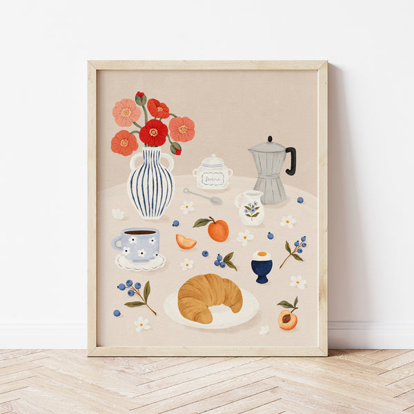 Affiche pour cuisine - Déjeuner
