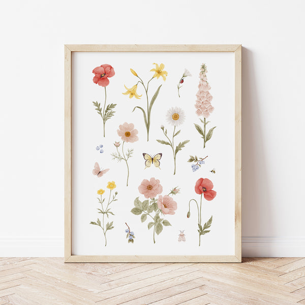 Affiche fleurie