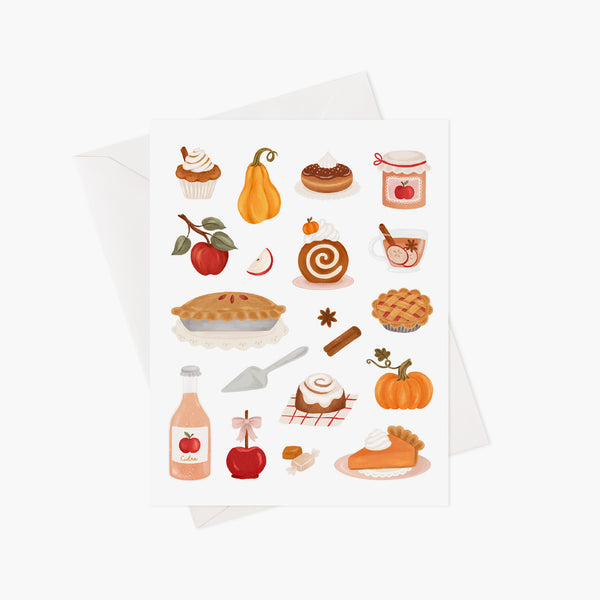 Carte de voeux d'automne