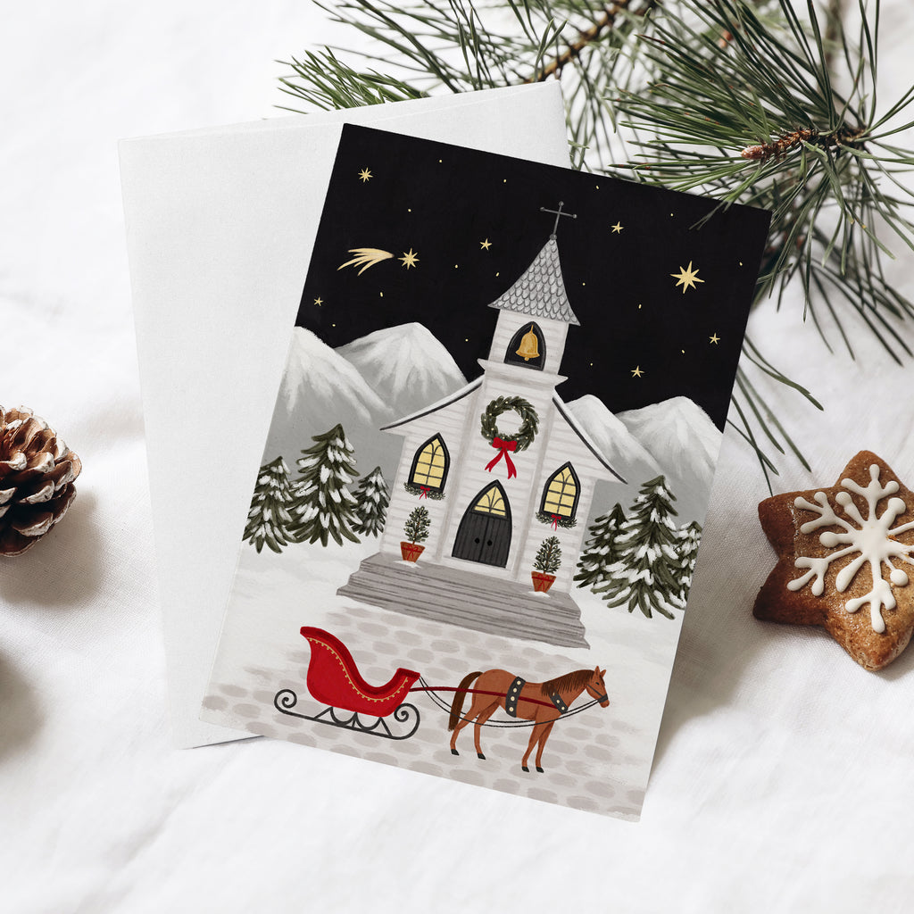 Carte de Noël - Chapelle