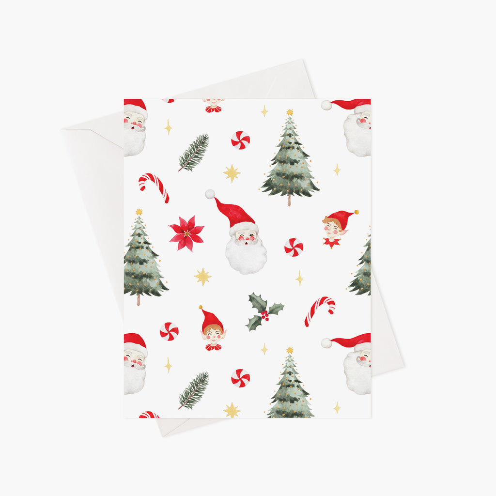 Carte de Noël - Père Noël