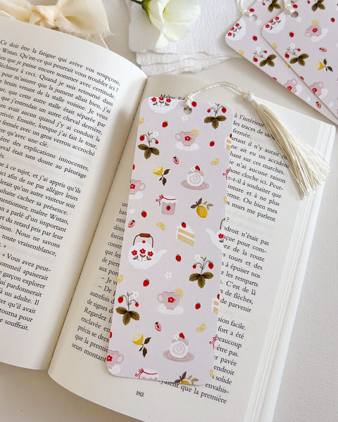 Marque-page illustré - Thé à l'anglaise