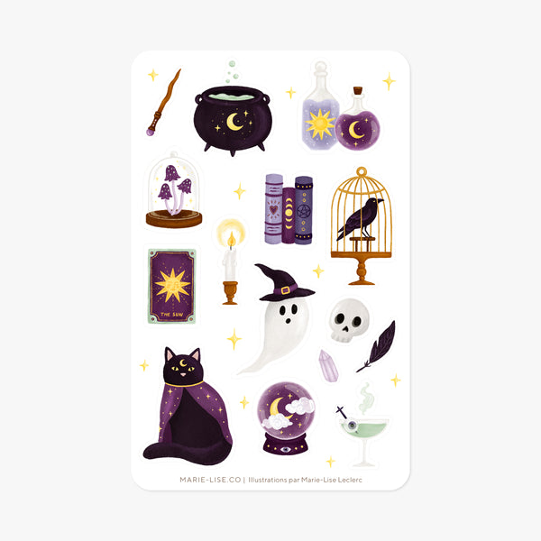 Feuille d'autocollants - Halloween