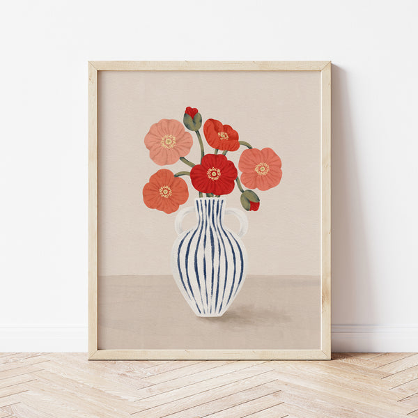 Affiche fleurie